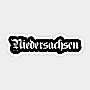 Niedersachsen written with gothic font Sticker